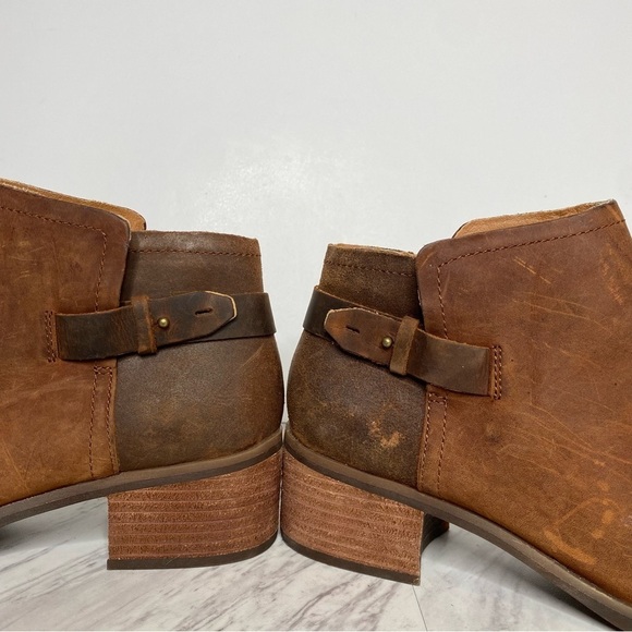 Korks Sonya Brown Leather Bootie 9 1/2 - Picture 8 of 15